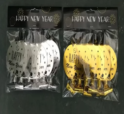 Happy New Year Party Blower 6pc-set