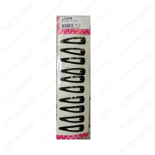 hair snap pin clr black,73380