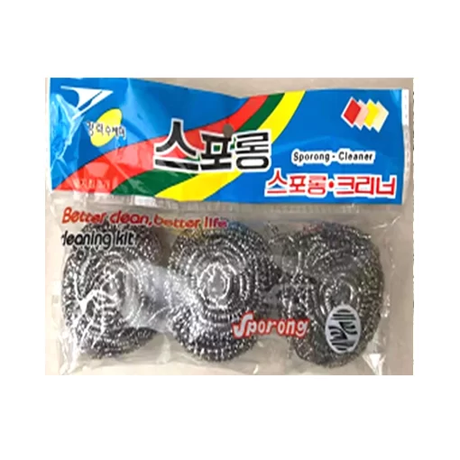 SCOURER STAINLESS STEEL 3PC