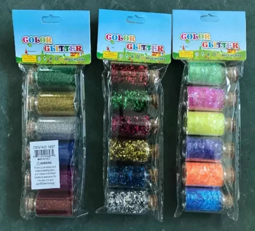 Craft  DIY glitter powder, asst colors