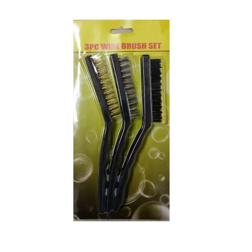 STEEL BRUSH LG 3pc/pk