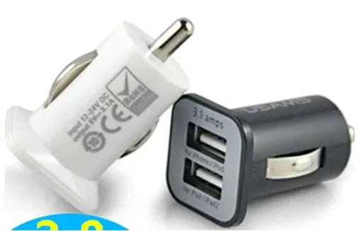 USB Car Charger Asst Color 230456