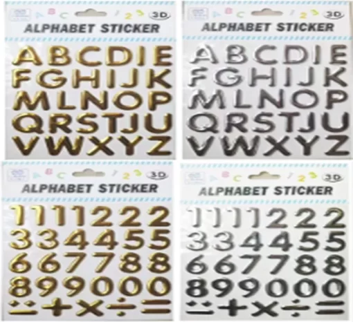 Sticker "Number/Alpha-beta"