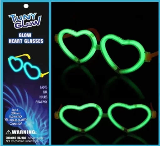 Glow Sticks "eyeglasses" asst colors