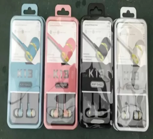 Earphone in Clear box asst colors