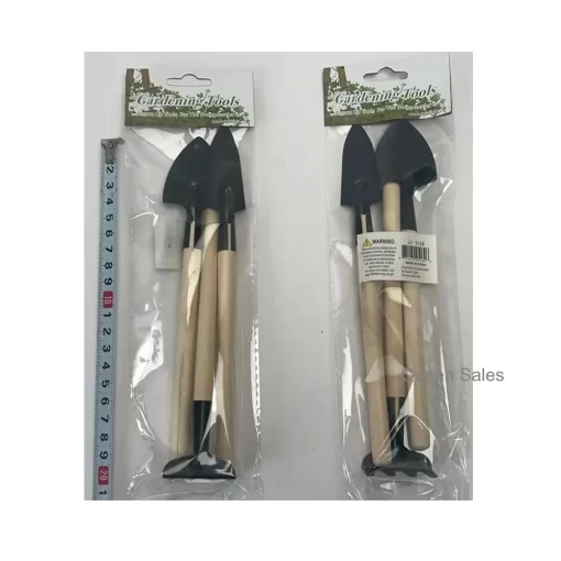 Indoor/Outdoor Potting Tool Sets 3pcs Steel Shovels/Rack