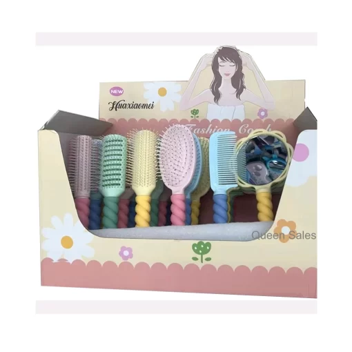 Hair Brush Set, Assorted Macaron colors