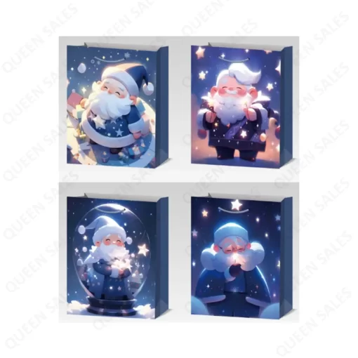 Gift Bag, Blue Santa Claus, MD