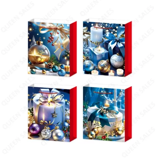 Gift Bag, Blue Christmas Cake, SM