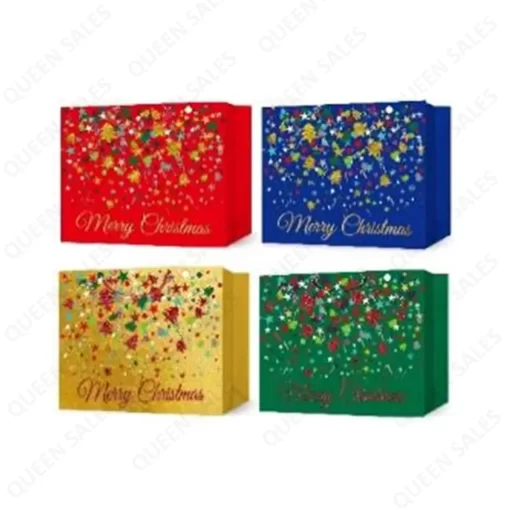 Gift Bag “Christmas" Glitter, WSM (6399N)