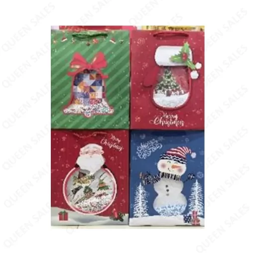 Gift Bag "Christmas", Windowed, LG